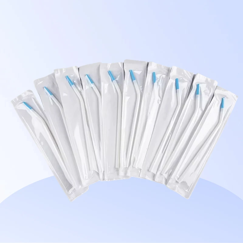 

20 шт. одноразовые хирургические аспирационные насадки для стоматологической клиники, всасывающая трубка, длинный тонкий тип, стоматологический хирургический инструмент, инструмент
