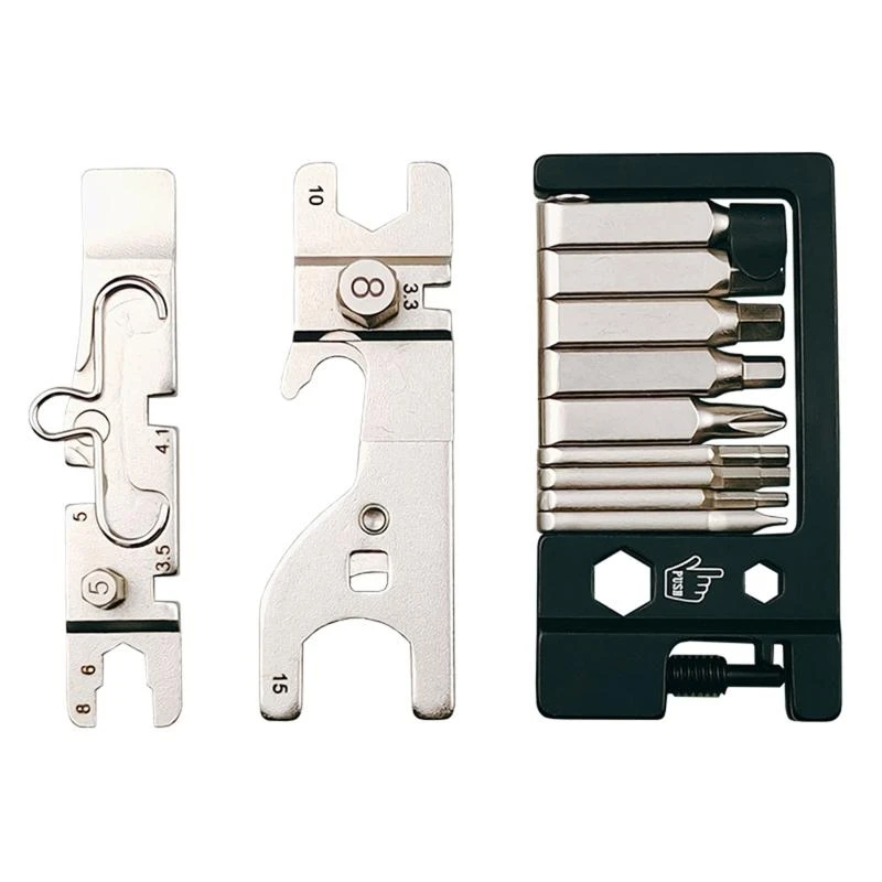 

Multi-function Wrench Repair Tool Portable Multitool Folding Bike Tire Repair Tool Easy to Use