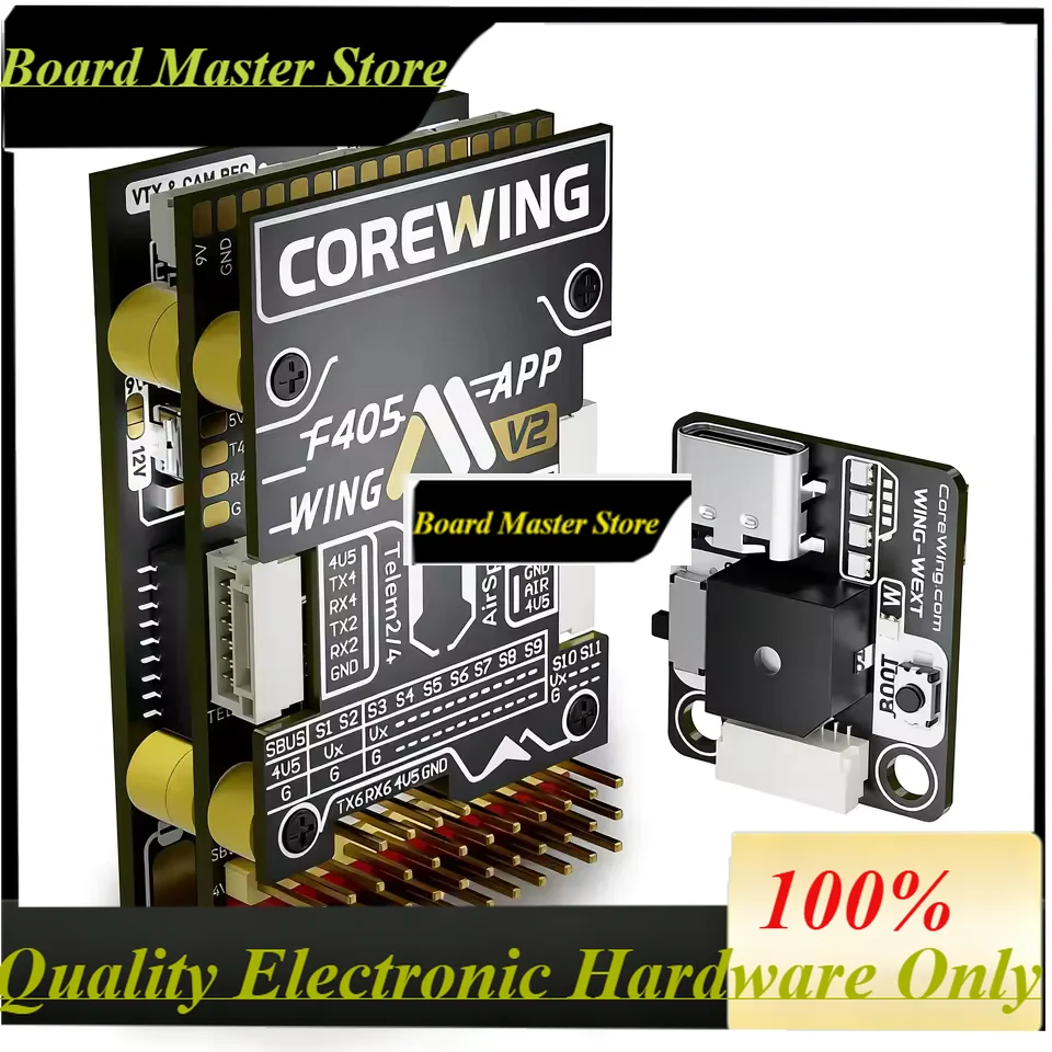 BoMasMCOREWING F405 WING V2 F405 Wing V2 Fixed Wing BMI270 APP FC Remote Control Aircraft Model Flight Controller