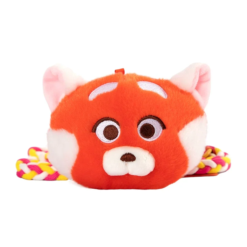 

Disney Official Turning Red Mei Plush Mini Crossbody Bag Cartoon Braided Strap Coin Purse For Kids Girls Daily Use