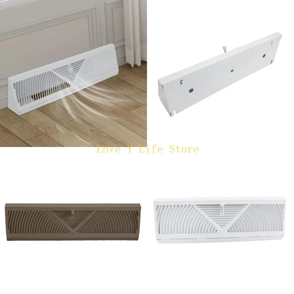 

L74C Circular 15 Inch Floor Air Vent Noise Reductions Adjustable Control Levers Floor Vent Grille Wall Mount Designs for Home