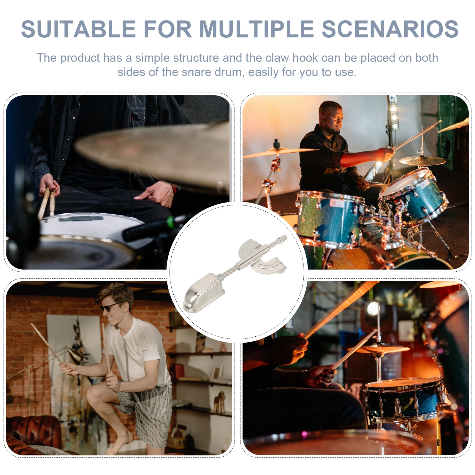 

Drum Ears Snare Lugs Musical Instruments Percussion Pad Bass Parts Screws Long Claws for Hook Accessories