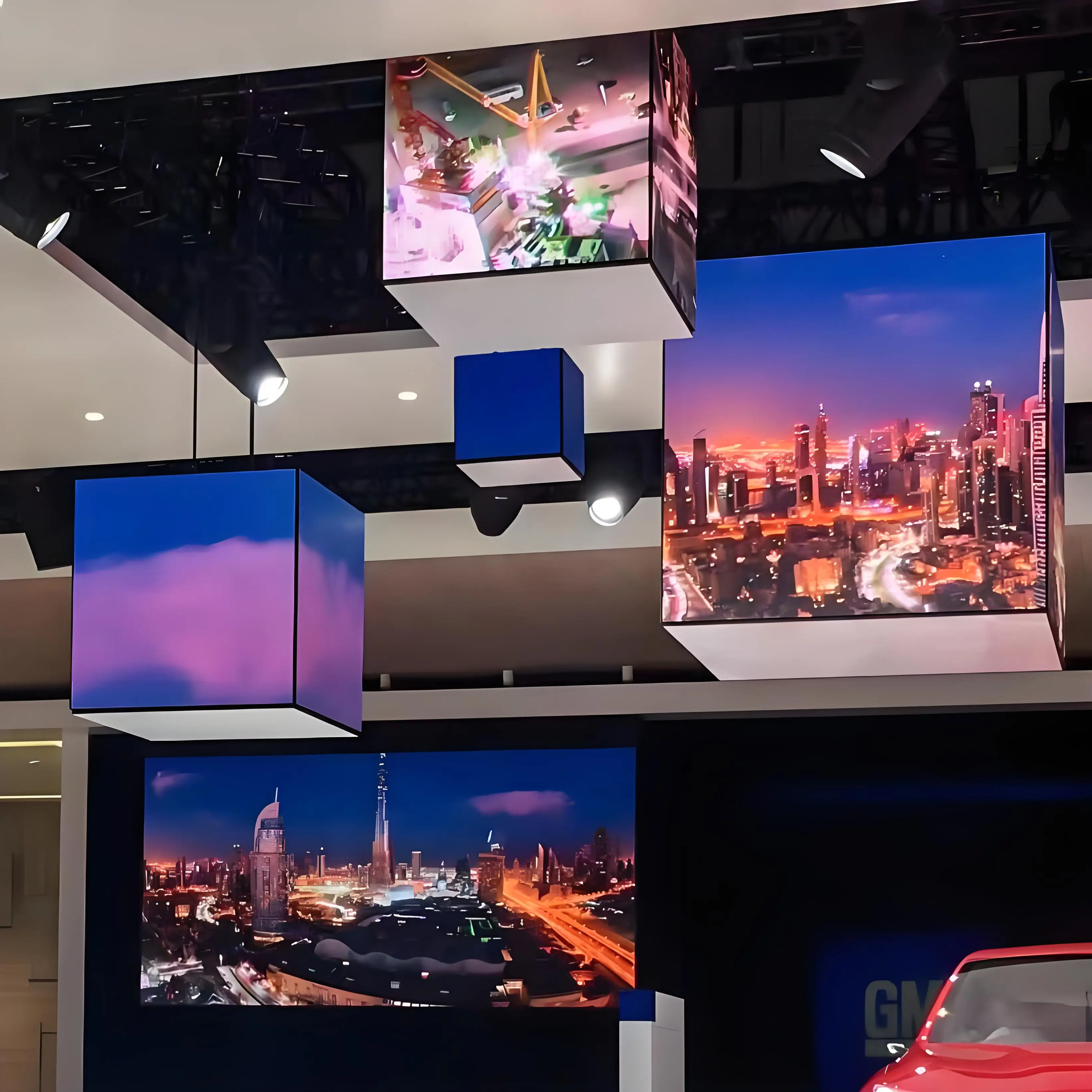 High Definition P2.604 Indoor Advertising Cube LED Display Screen Customizable Sizes