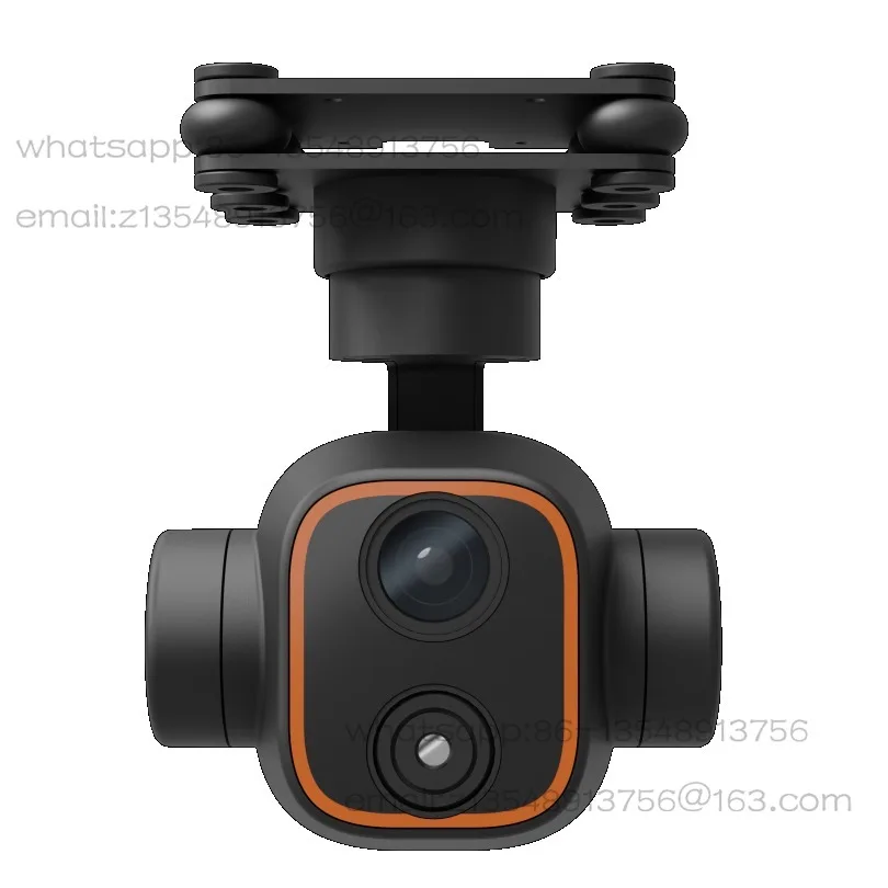 Dual photothermal imaging three-axis pod C12 intelligent tracking high definition digital zoom gimbal