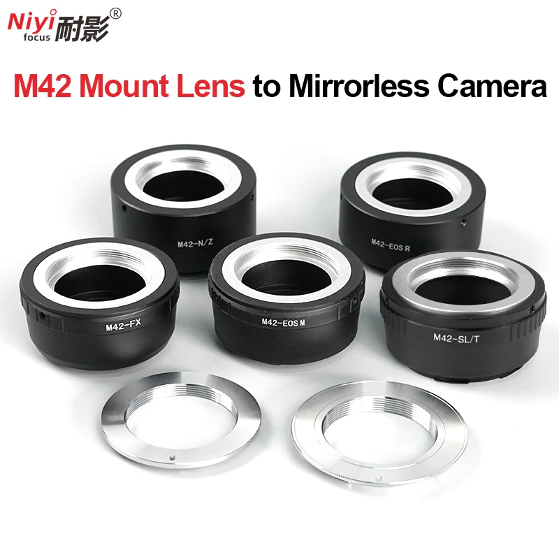 

M42 Camera Lens Adapter Ring M42-FX M42-EOS R M42-NZ M42-GFX Lens Adapter for Fujifilm GFX Nikon Z F Canon EOS R M L Mount