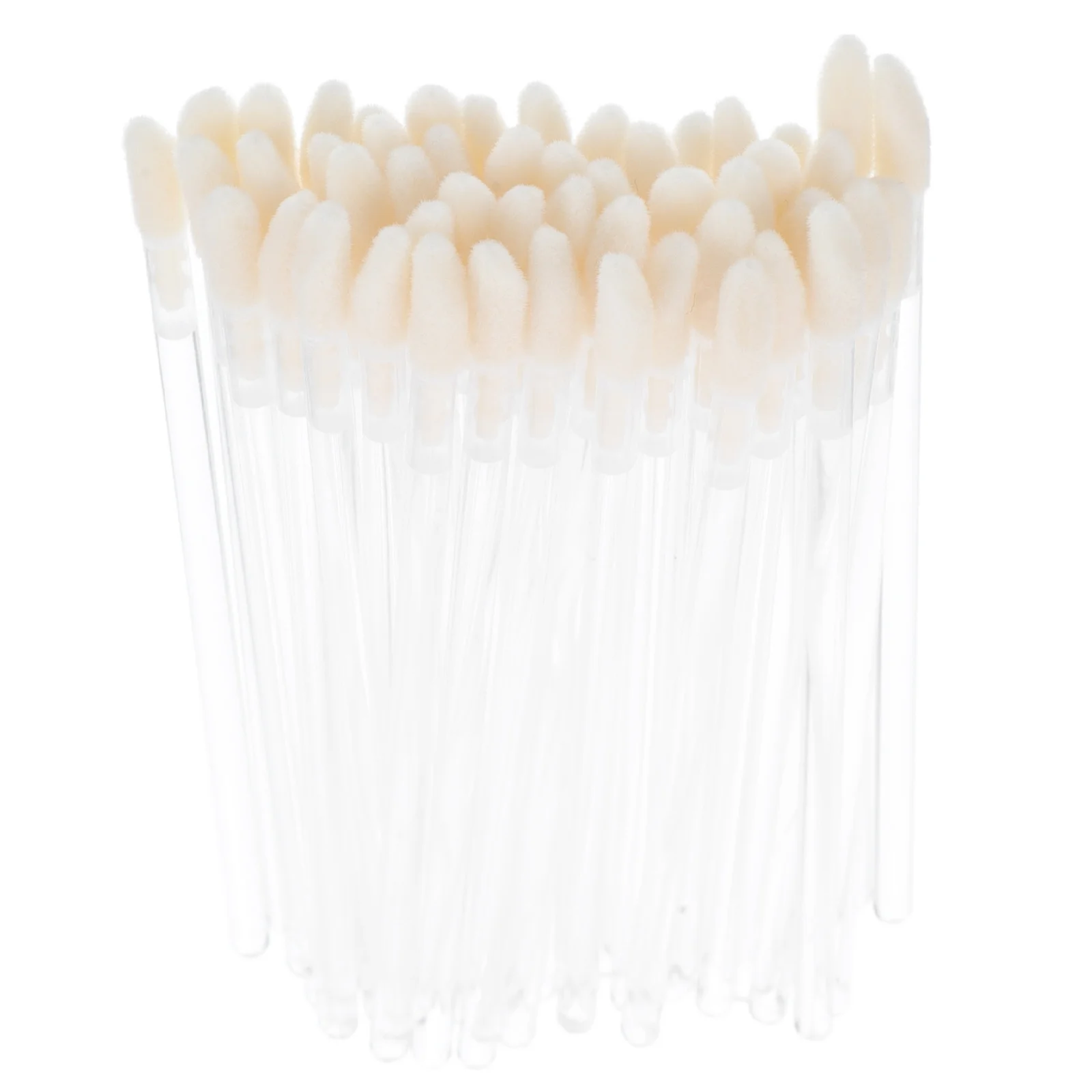 

100 pcs Lip Brush Crystal Disposable Hygienic Professional Makeup Blending Lipstick Gloss Balm Exfoliator Applicator