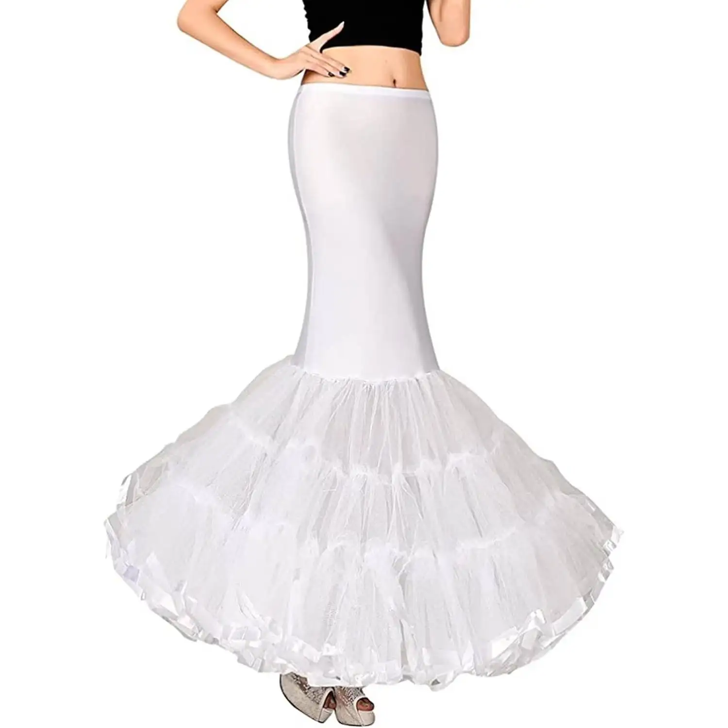 

Женская нижняя юбка-русалка с рыбьим хвостом, кринолин для невесты, свадебное платье