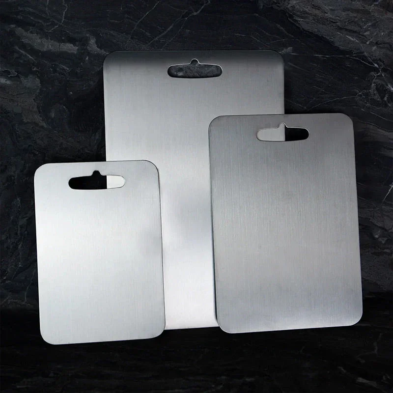 

Kitchen Antibacterial Cutting Board Double-Sided Thicken Chopping Board 316 Stainless steel Food Grade Meat Fruits Vegetables Bo