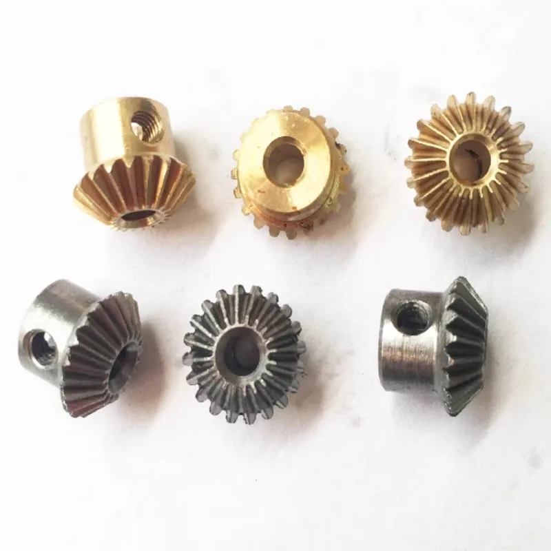 1set 0.5M 1:1 0.5M20T 90 Degree Transmission Steel Brass Copper Bevel Gear view 3