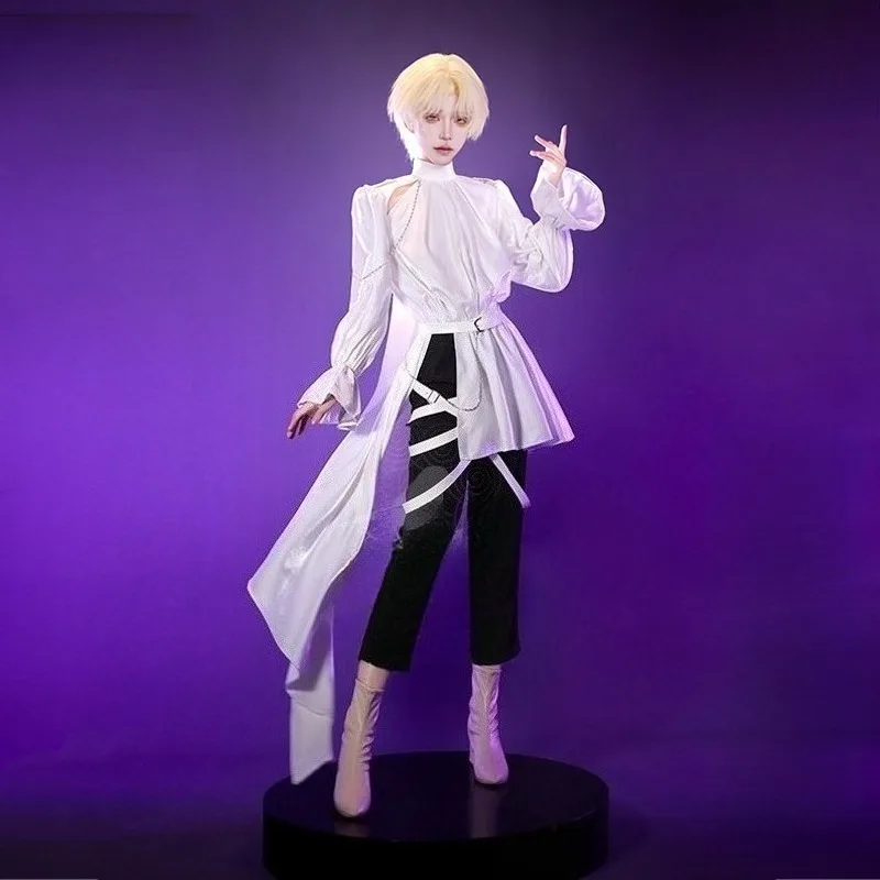 

Luka Cosplay Costume Women Men Anime Ruler Of My Heart White Shirt Pant Accessories Full Set Hallowmas Party Comic Con Outfits