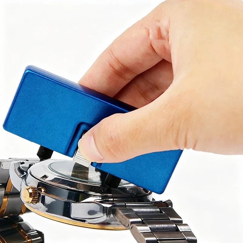 Watch Opener Back Case 55mm Caliber Adjustable Screw Portable Press Closer Remover Kits Hand Tool Wrench Watch Battery Cover