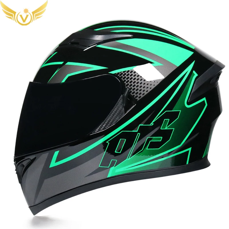 

Cafe Racer Full Face Downhill Jet Helmet Motorcycle Helmets With Double Sun Visor for Racing Women's Men's Enduro Moto Lady Kart