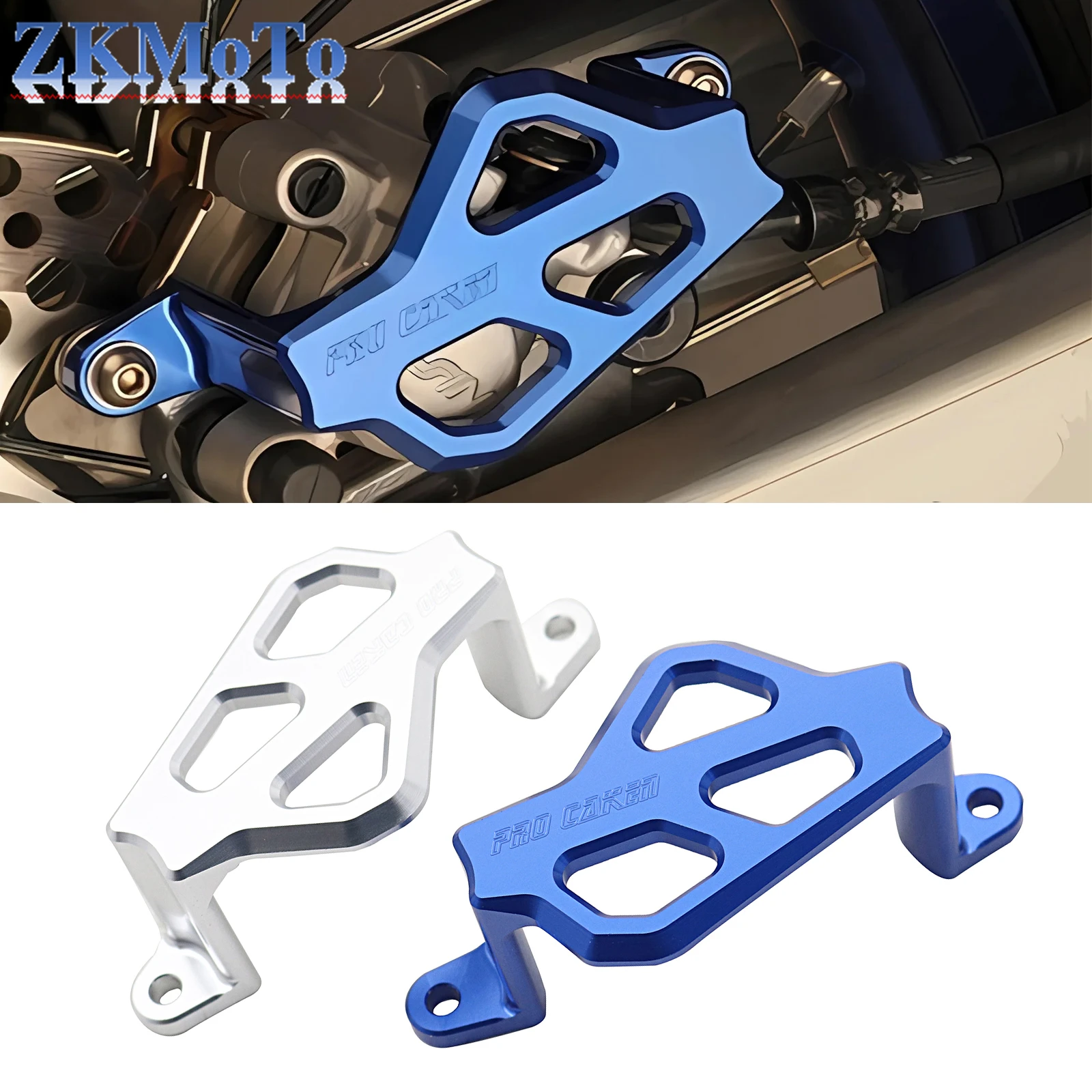 

Подставка для защиты заднего тормозного насоса мотоцикла CNC для YAMAHA YZ125 125X 250 250F 250X 250FX YZ450F 450FX MONSTER 50 2022-2024