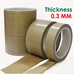 high quality 0.3mm thickness PTFE Adhesive Tape Cloth Hi-Temp Insulate  Adhesive Tape Insulating tape
