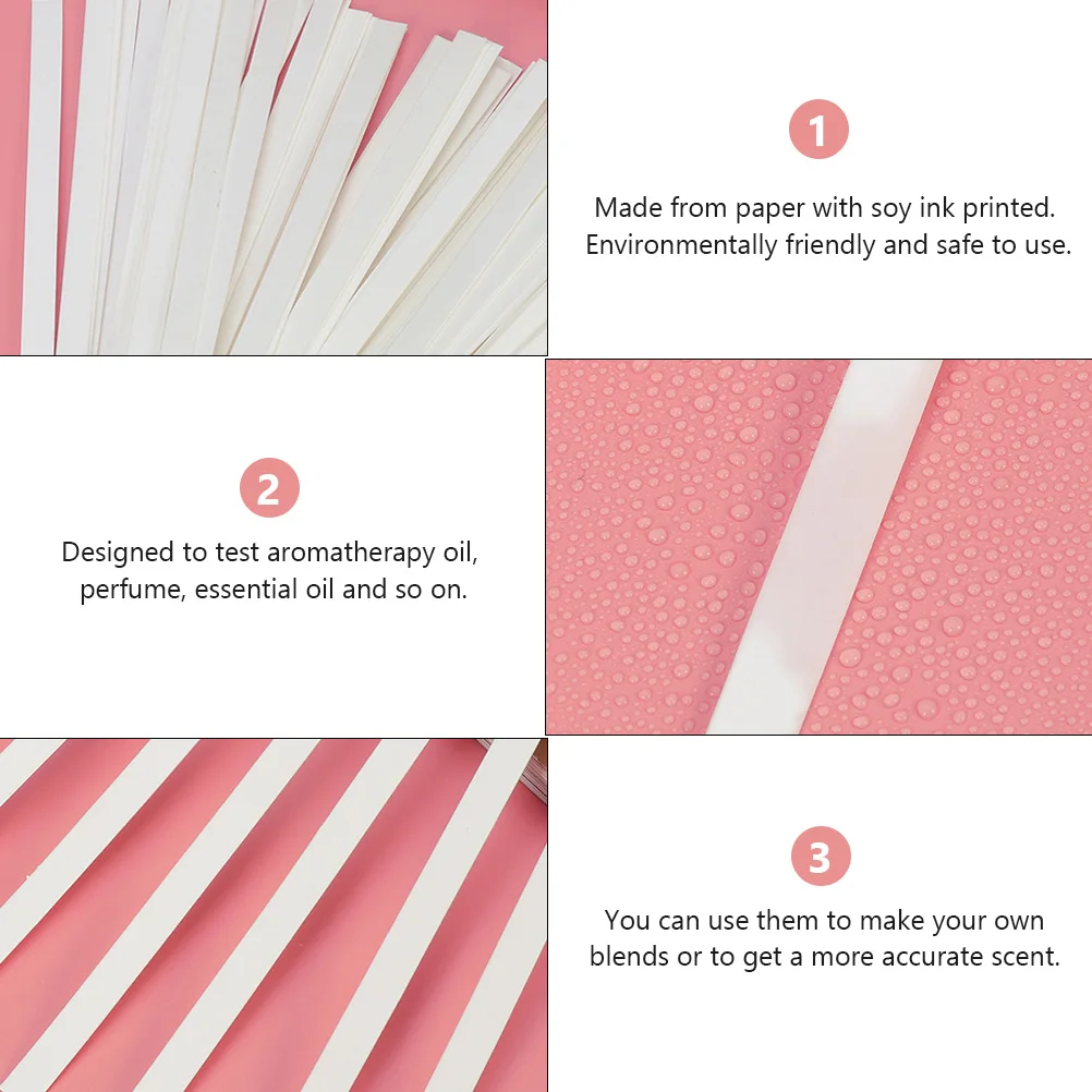 

200 Pcs Perfume Test Strips Essential Oil Scented Sticks Blank Tester Aromatherapy Fragrance Strips Home Decor