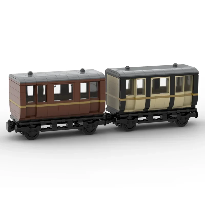 Moc Bouwstenen Kleine Passagierswagens Model Technologie Bakstenen DIY Spoorweg Trein Model Assemblage Speelgoed Construstion Geschenken