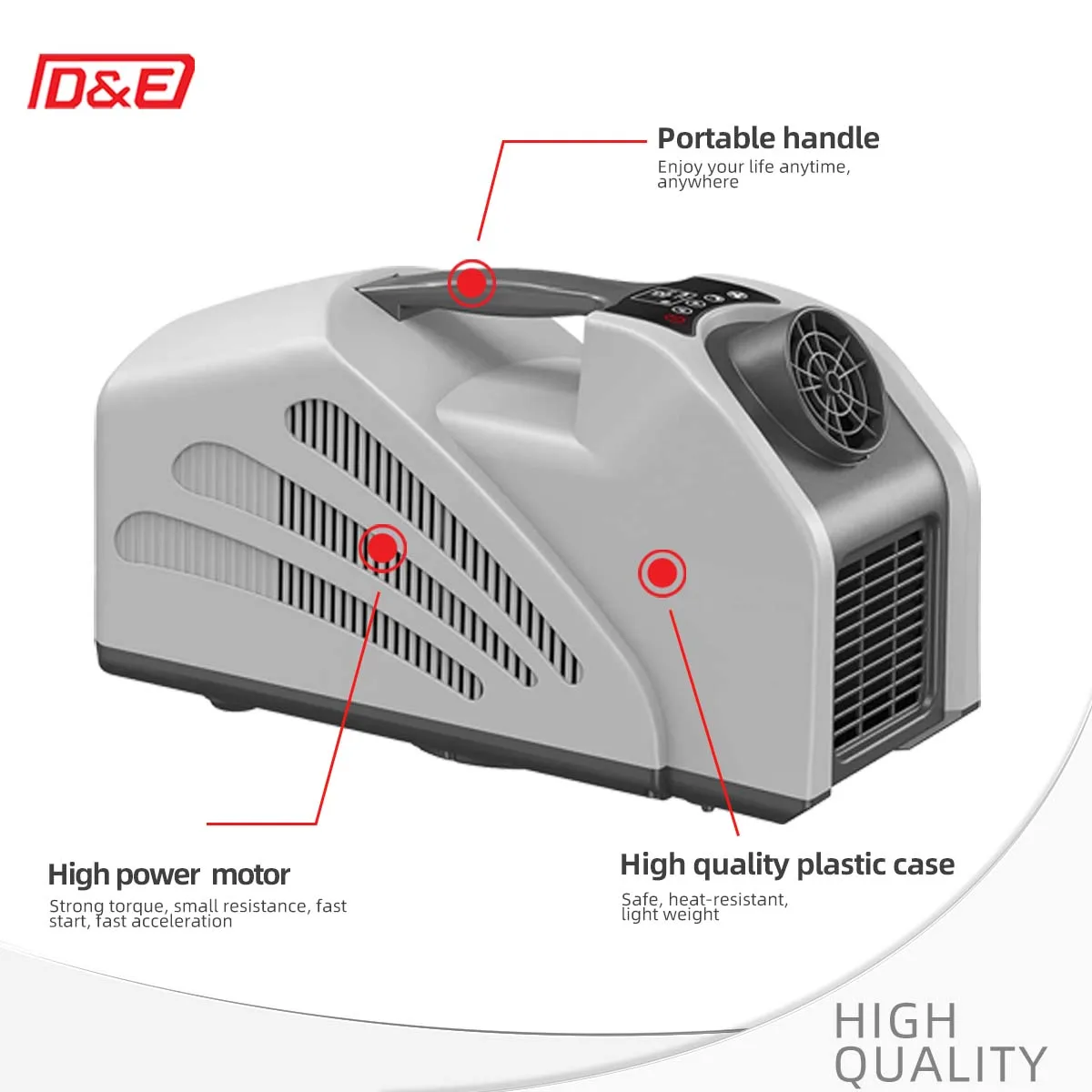 

Mini Portable Air Conditioner for Car Truck RV Camper Tent - Fast Cooling Electric DC24V AC 100-240V Commercial Mobile Cooling