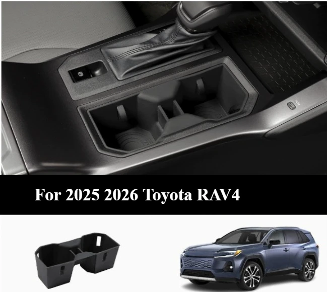 For 2025 2026 Toyota RAV4 Silicone central control cup holder interior anti collision and abnormal noise LHD & RHD Universal