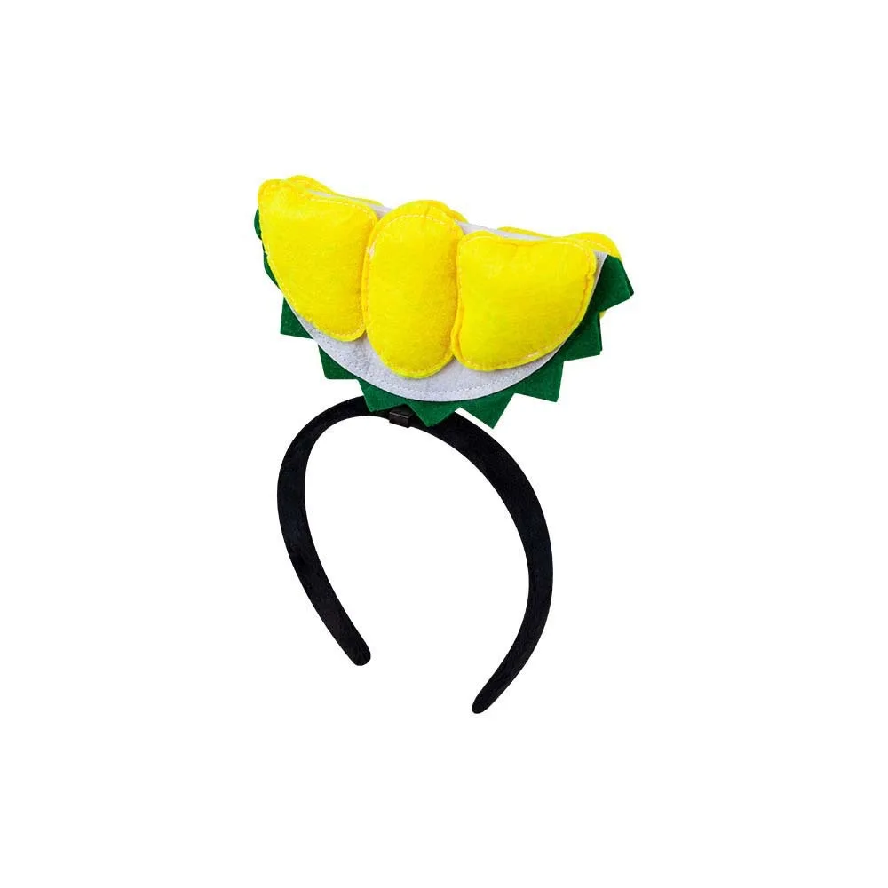 

Nutrition Month Cartoon Fruit Hair Hoop Funny Durian Creative Headband for Harvest Festival Colorful Headdress
