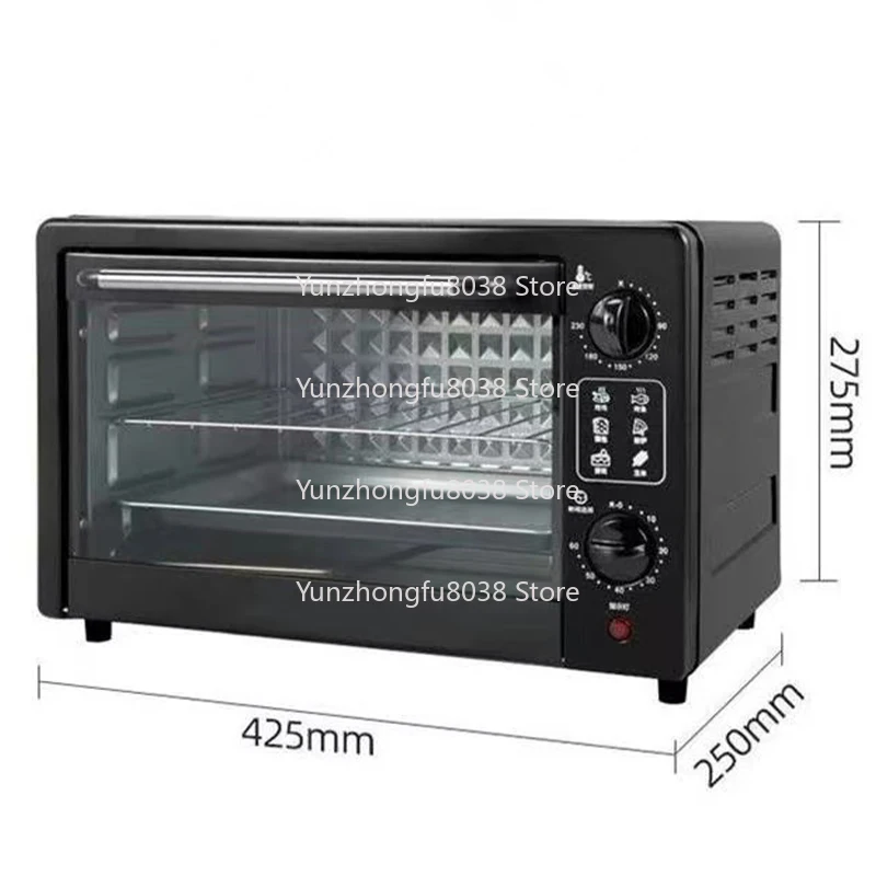 أجهزة المطبخ المحمولة كبيرة الحجم الرقمية الحمل الحراري الخبز المنزلية الخبز وعاء طبخ الأرز الخبز البيتزا فرن كهربائي صغير #4