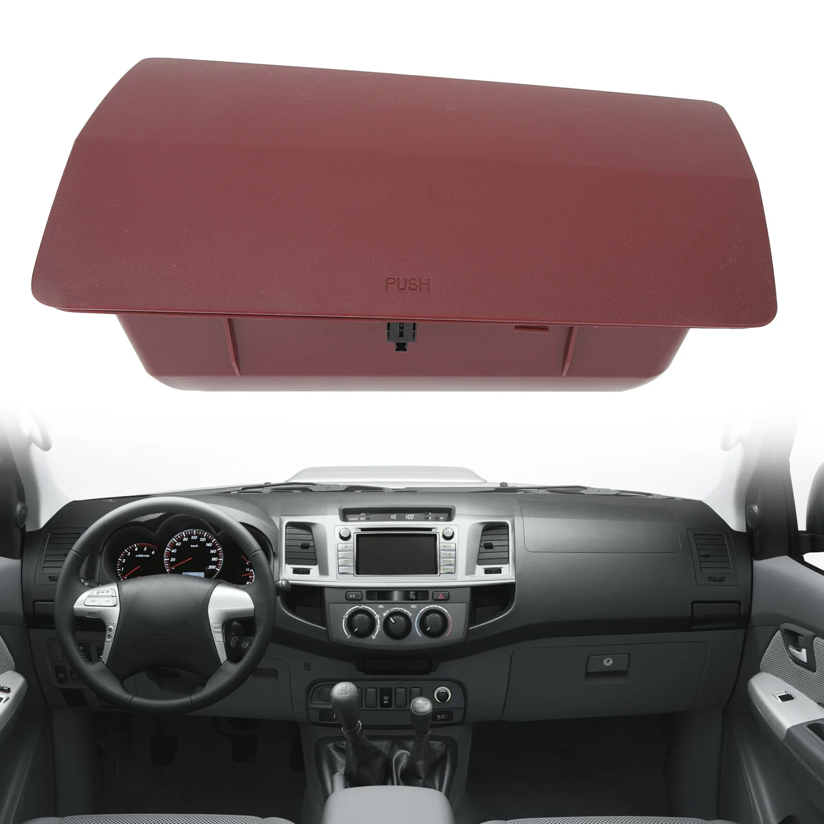 Internal Storage Box of Car Dashboard Suitable for Toyota Hilux Vigo 2004-2014 Car Interior Storage and Storage Box Type SLHD