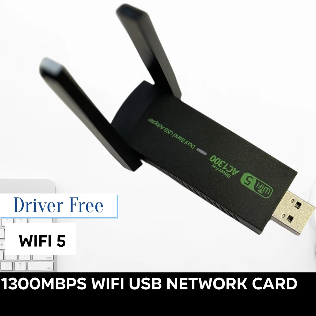 Pop 1300 Мбит/с Wi-Fi USB Сетевая карта WiFi 5 AC1300 USB Wi-Fi адаптер двухдиапазонный 2,4G 5G беспроводной ключ-приемник RTL8812 Антенна