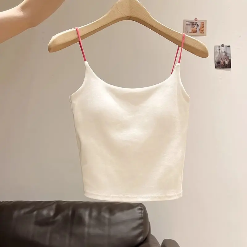 Dopne Unieke Kleur Blo Strap Vest Vrouwen Zomer Amerikaanse Pure Desire Outdoor ort Svel Top Faionable Pendelen Sle