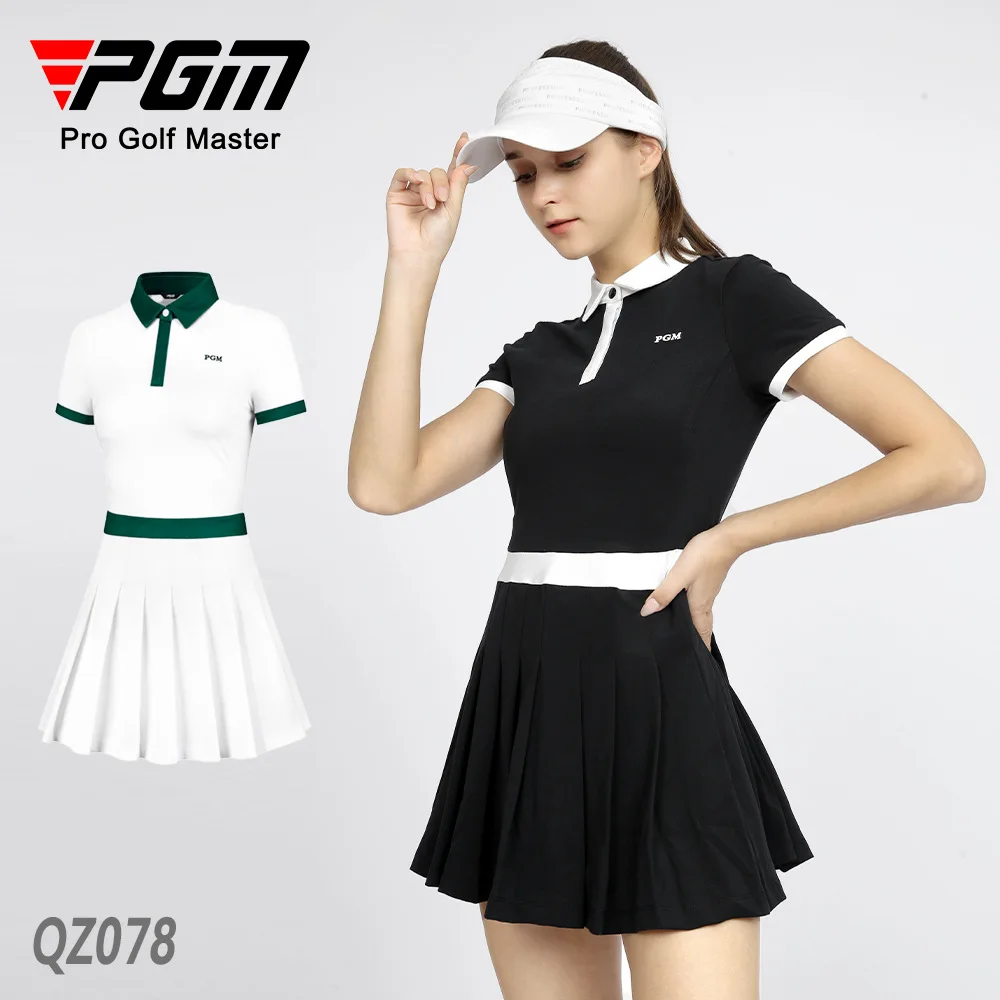 25 PGM Product Golf Ladies Summer Quick-drying Dress Slim Sport Women Pleated Skirt with Anti-exposure Shorts Female Tennis Wear