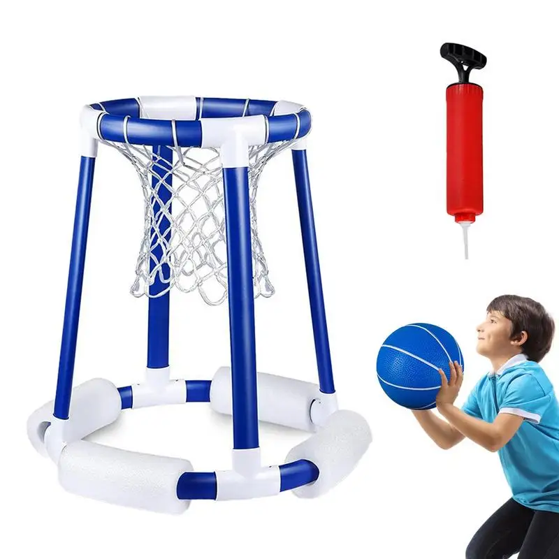 Pool Basketball Hoop Floating Pool Toys Indoor & Outdoor Toy Hoop Water Basketball Sport Toys For Adults & Kids Includes Balls