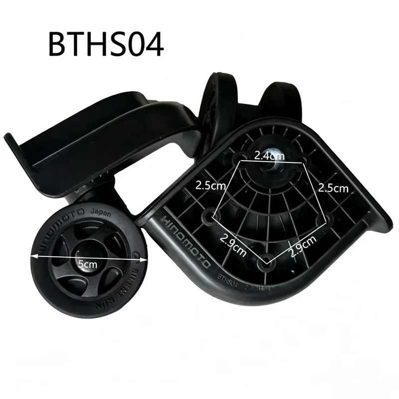 Suitcase Wheel Repair Replacement Part HINOMOTO BTHS04 Trolley Case Travel Luggage Swivel Caster Silent Run Accessories