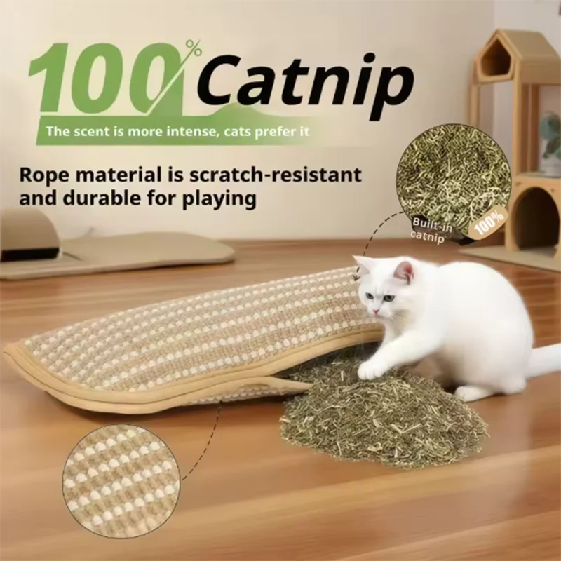Katzenkratzer Interaktives Spielzeug für Katzen Katzenminze-Kissen Kätzchen-Krallenschleifer Kratzbaum für Katzen Kau- und Beißspielzeug Katzenminze-Spielzeug