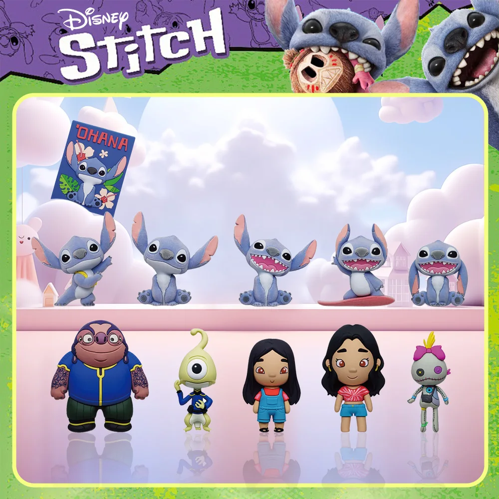 Stitch Officially Licensed Blind Box Figural Keyring Random PVC Bag Gift 1Pc Disney