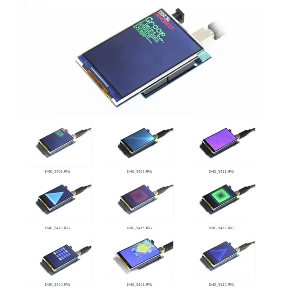 شاشة عرض 3.5 بوصة تعمل باللمس 480x320 TFT 3.5 "وحدة LCD لراسبيري بي لـ Arduino Mega2560 ESP32 MAR3501 #5