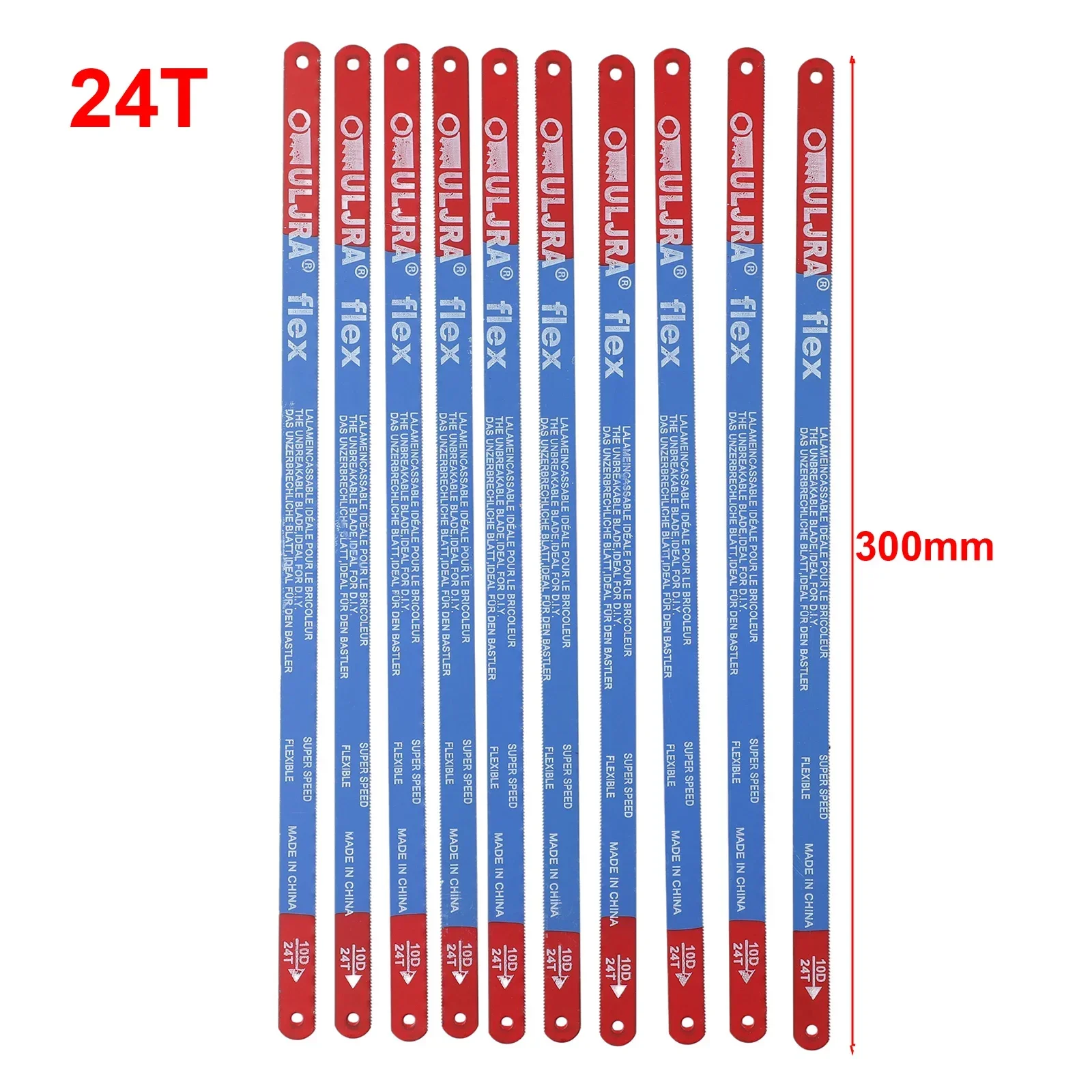 10 Stuks M35 Staal Beugelzaagblad 300 Mm Flexibiliteit Handzaagbladen 14 T/18 T/24 T Voor Houtbewerking Hout Gesneden Metaal Snijden