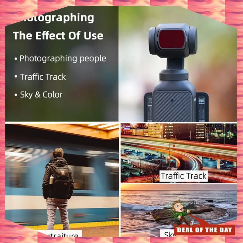 24-Hour Delivery BRDRC Filter Kit UV CPL ND16 Filter Set For DJI Osmo Pocket 3 Replacement Camera Optical Glass Filters