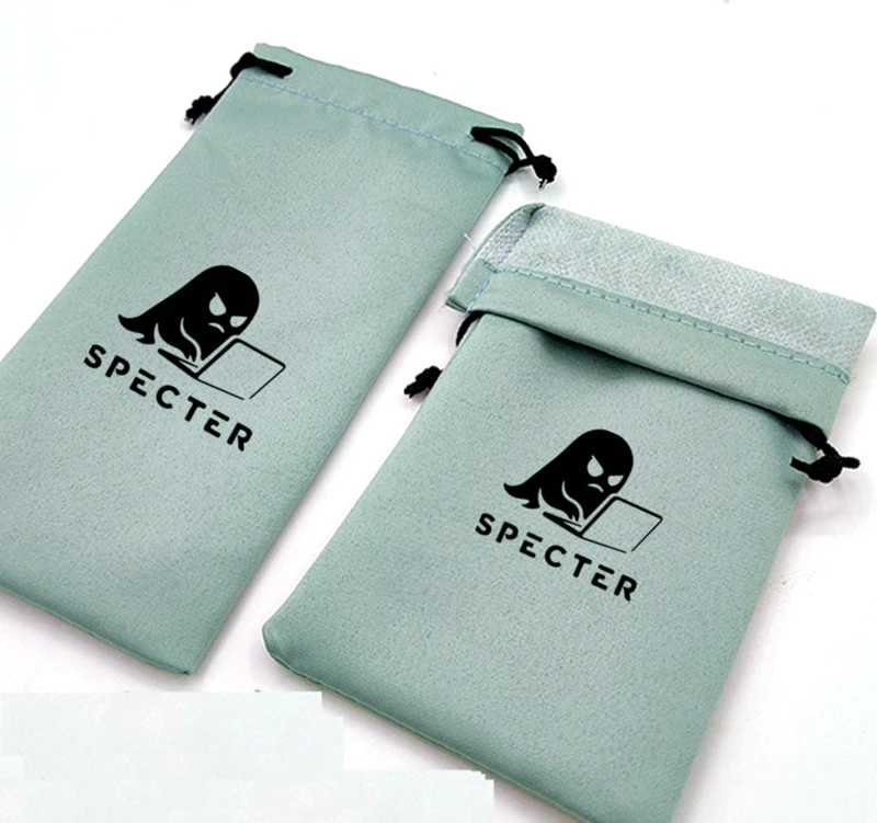 

50 100pcs Custom Logo Free 18x9cm Customized Eye Glasses Cellphone Bag Case Cleaning Satin Sunglasses Pouch Soft Eyewear