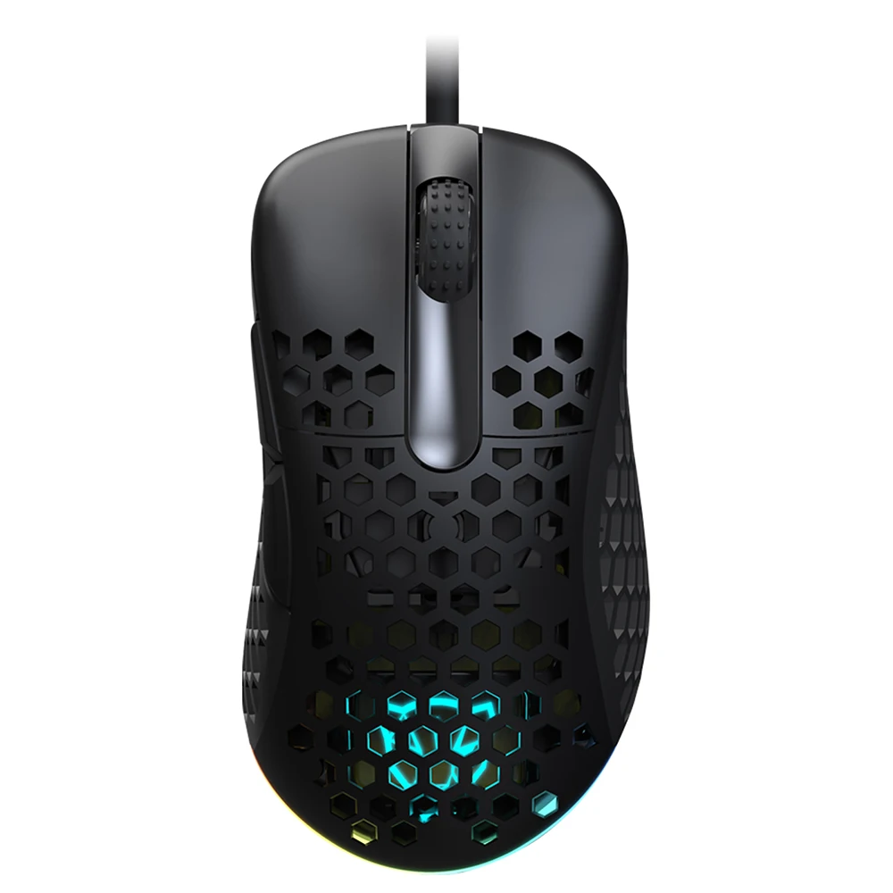 Mouse cablato Motospeed V100 Mouse ergonomico per computer Mouse da gioco con trasmissione ad alta velocità con sensore ottico di precisione 6400 DPI