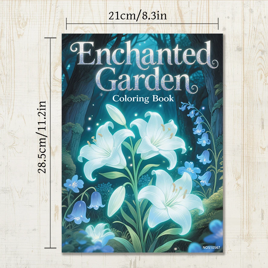 Coloring Book for Adults - 8.3x 11.2 Inch 22 Page Coloring Book - Helps Reduce Stress and Ease Emotions