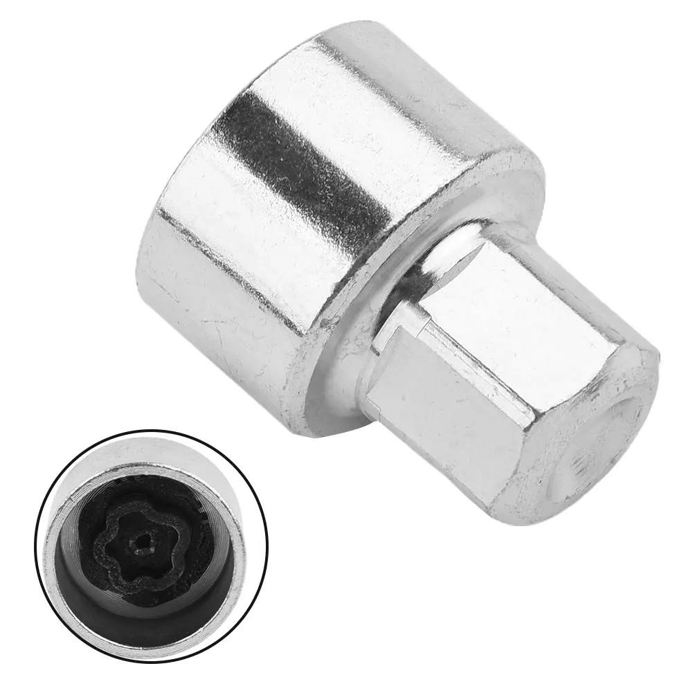 Wheel Lock Anti Theft Screw Lug Nut Bolt 46 With Removal Key Socket For BMW F12 Compatible With 7 Series F01/F02/F04