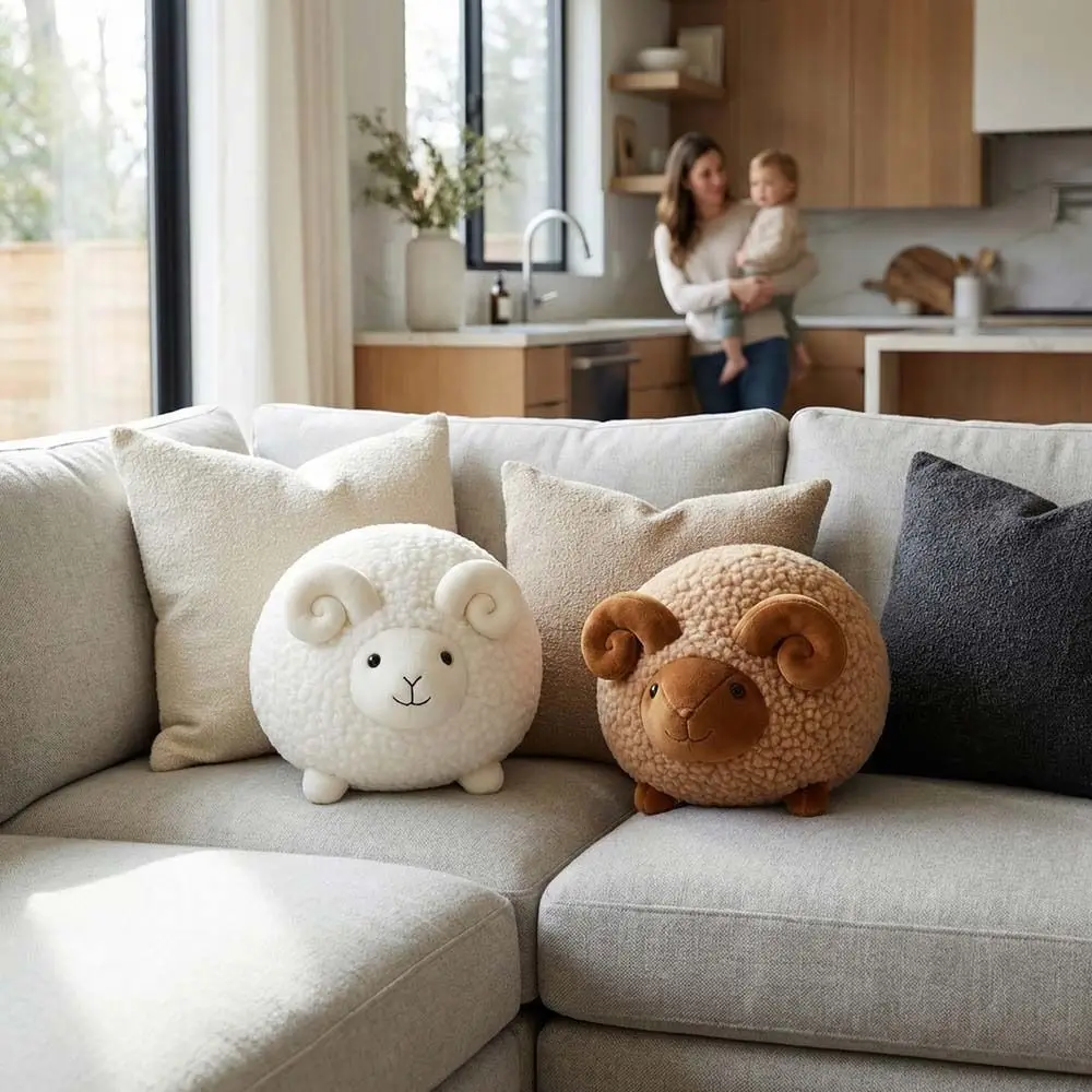 

Simulation Chubby Fat Sheep Plush Toy Cartoon PP Cotton Sheep Plush Doll Cute 30cm Animal Plush Pillow Kids Birthday Christmas