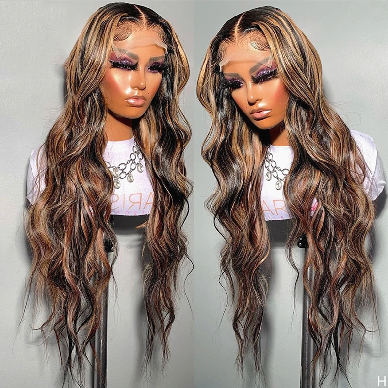 28Inch 180 Dichtheid Hoogtepunt Blonde Body Wave Pretokkelde 5X5 Zijden Basis Joodse Mens Met Babyhaar Hdlace Europees Haar Lijmloos