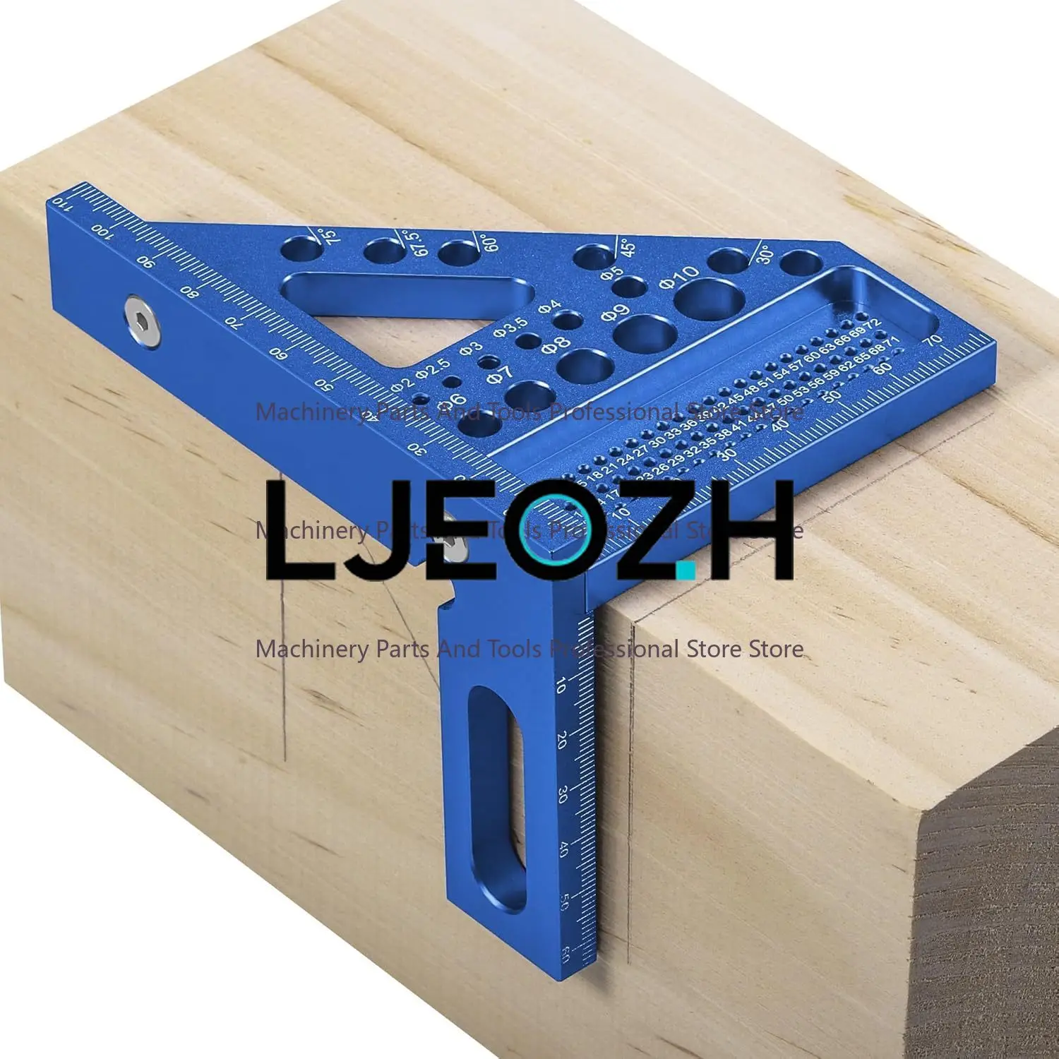 Aluminum Profile Processing 45 ° 90 ° Woodworking Line Drawing Scale 3D Multi-functional Ruler Hole Triangle Ruler