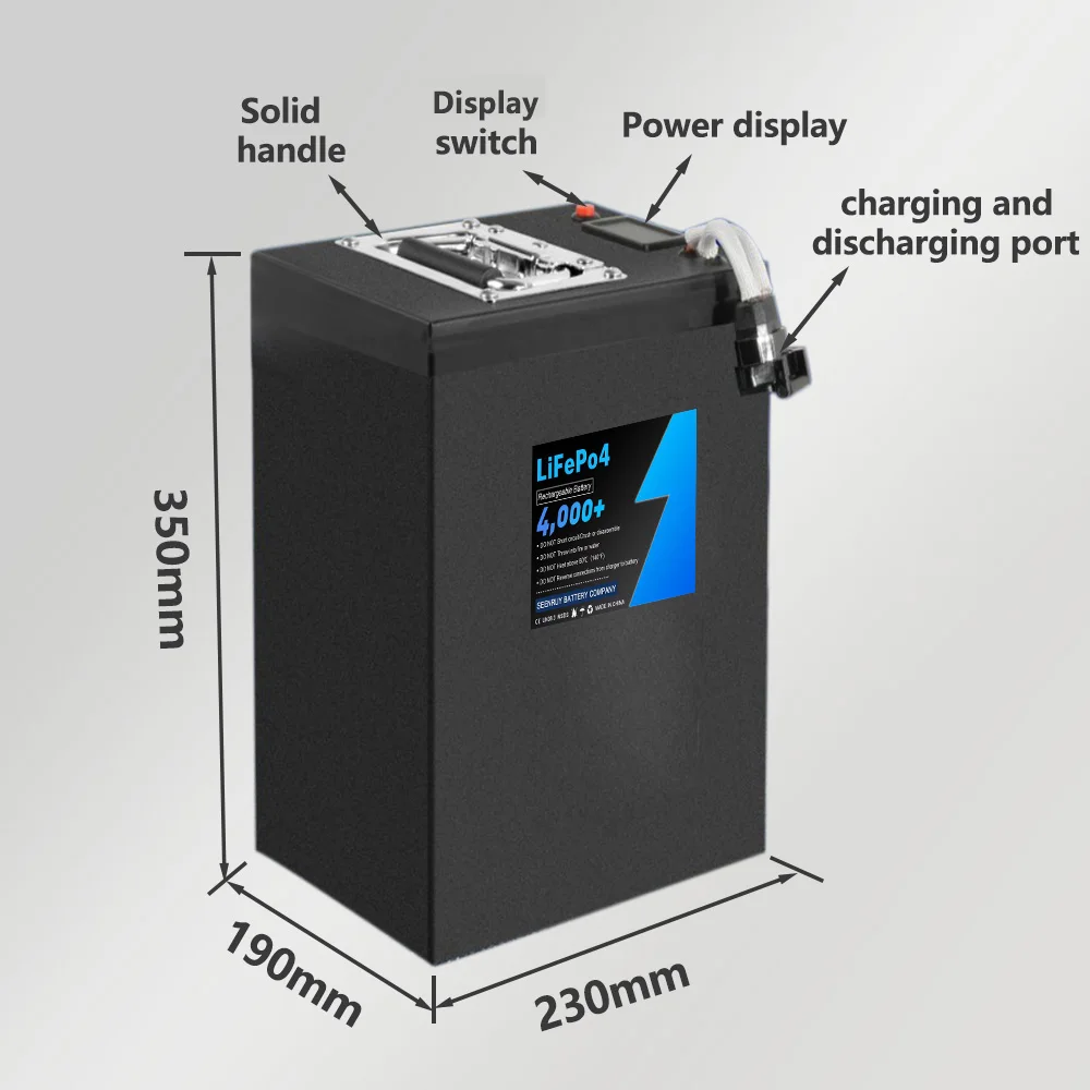 60v 40AH Lifepo4 With 10A Charger Lithium Iron Phosphate Battery Perfect For electric Tricycle electric Motorcycle