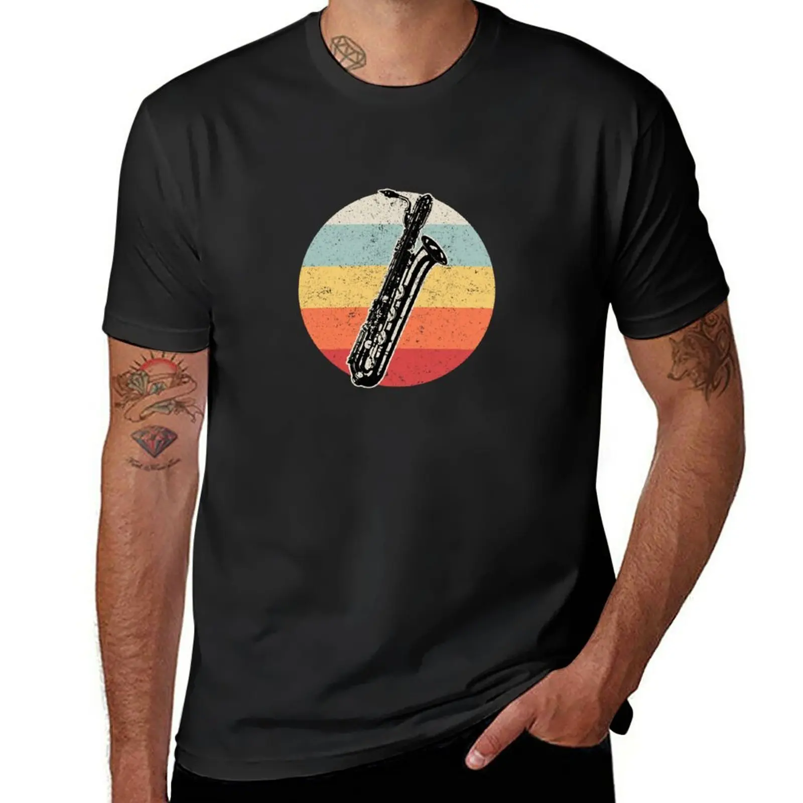 New Bari Baritone Sax Saxophone Woodwind Player Teacher Gift Hoodie T-Shirt heavyweight t shirts mens vintage t shirts