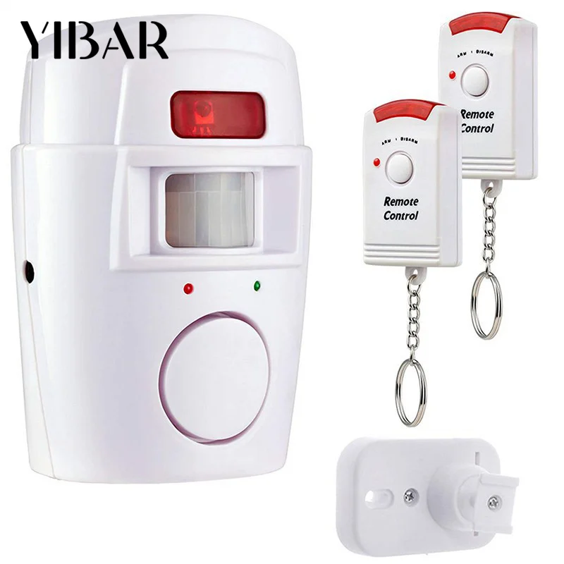 Motion Detector Alarm Battery-powered PIR Alert Infrared Sensor Alarm Home Security System For Door Shed Garage Caravan