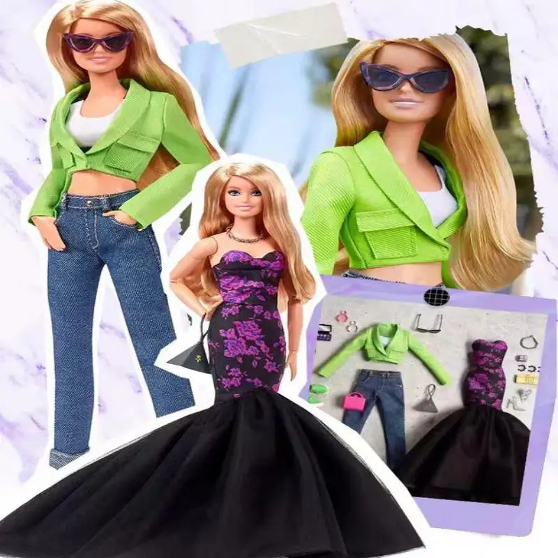 

Кукла Барби, модная коллекция, дизайнерский набор, подлинный игровой домик принцессы, игрушка, подарок, коллекционный предмет HBX98