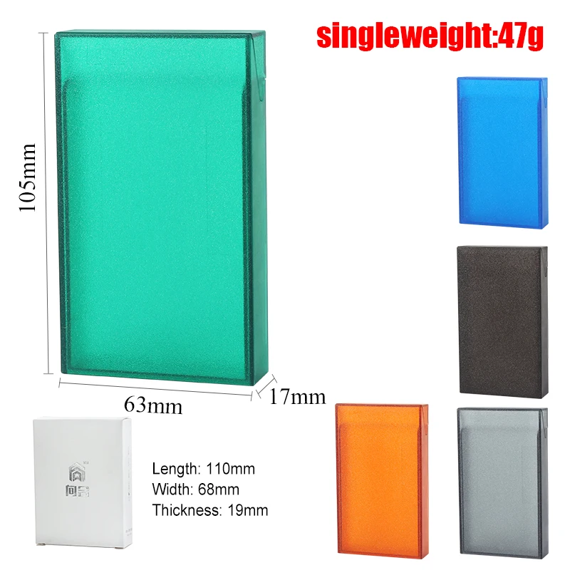 

New Frosting Cigarette Case Box For Man Woman Portable Plastic Cigarette Holder For 20 Cigarettes Birthday Gifts