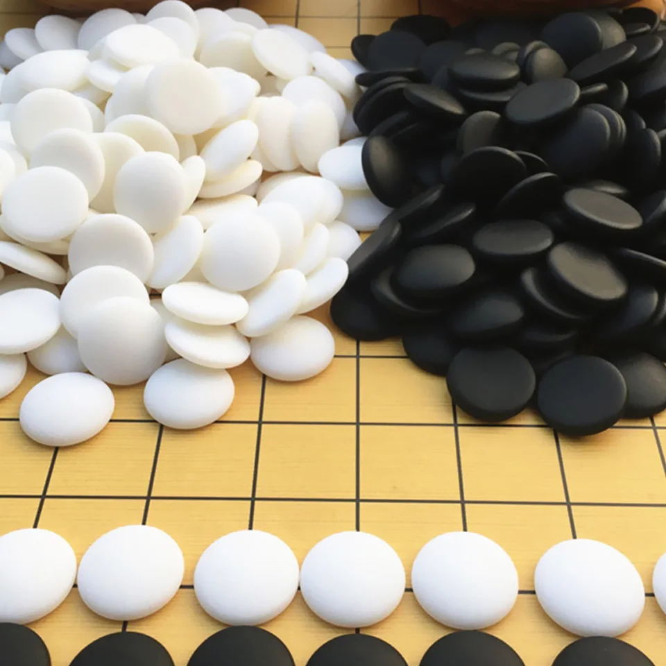 Go weiqi-エメラルドグリーンのチェスセット,家族のテーブルゲーム,19の道路の古いゲーム,361個