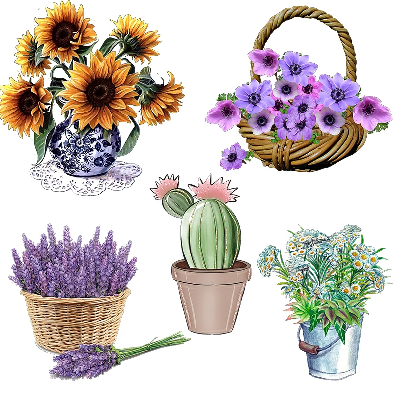 Three Ratels CO8 Warm Pastoral Flowers Sticker Room Decorative Wall decals Self adhesive