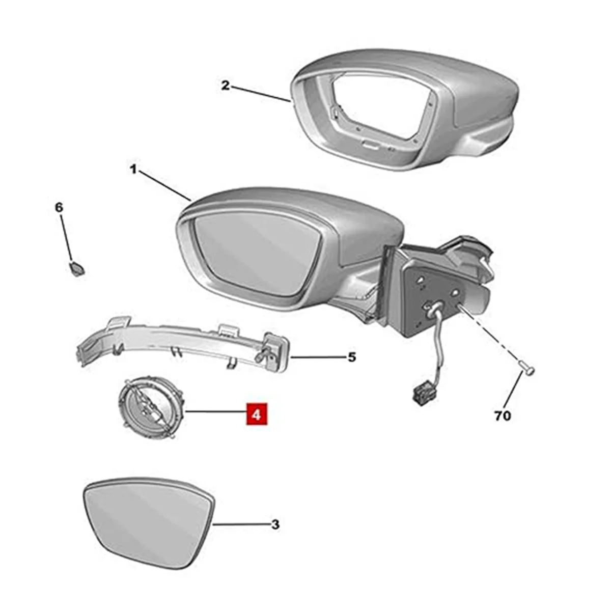 Front Door Mirror Drive Motor Side Mirror Motor CRP500051 1609662980 1609663080 for 308S 408 C4 C5